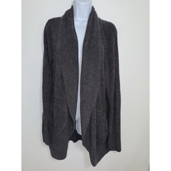 Barefoot Dreams CozyChic Ultra Lite Patch Pocket Wide Leg Pants Gray Women L/ XL - Picture 2 of 11